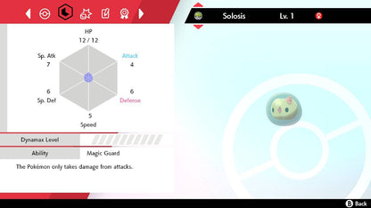 Pokemon Sword and Shield Shiny Solosis 6IV-EV Trained - Pokemon4Ever