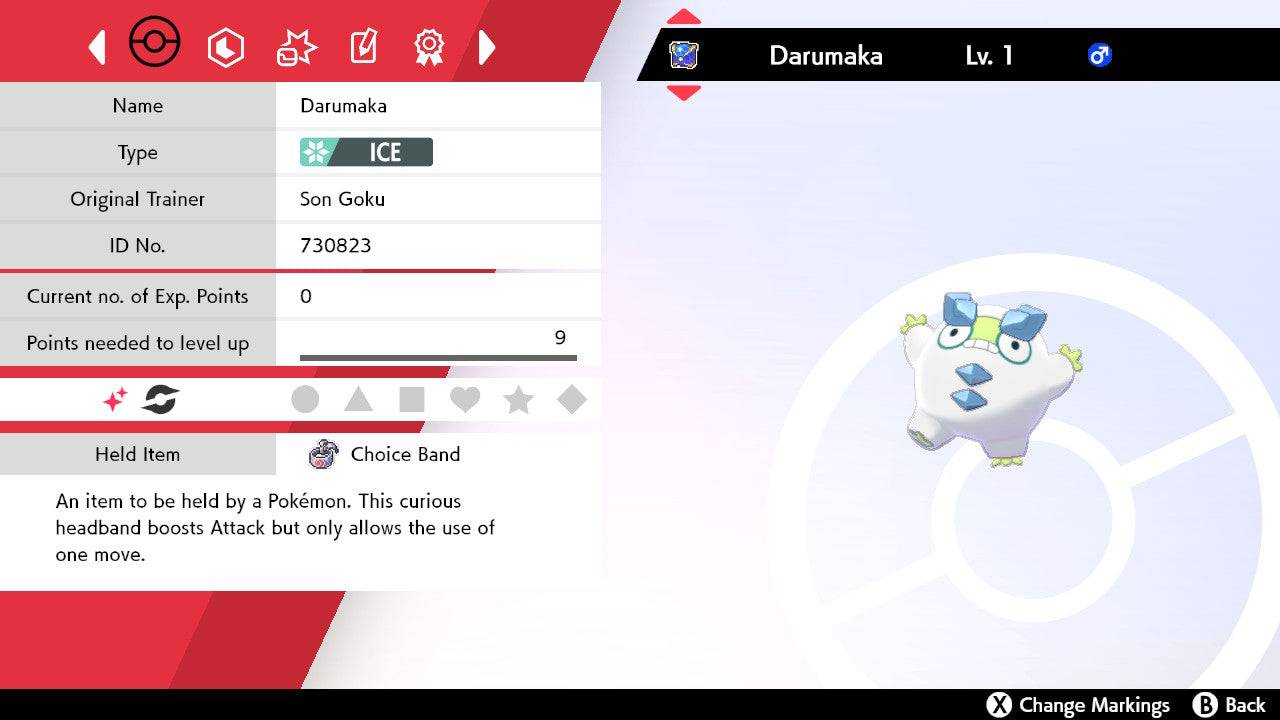 Galarian Darumaka  Pokémon Sword e Pokémon Shield