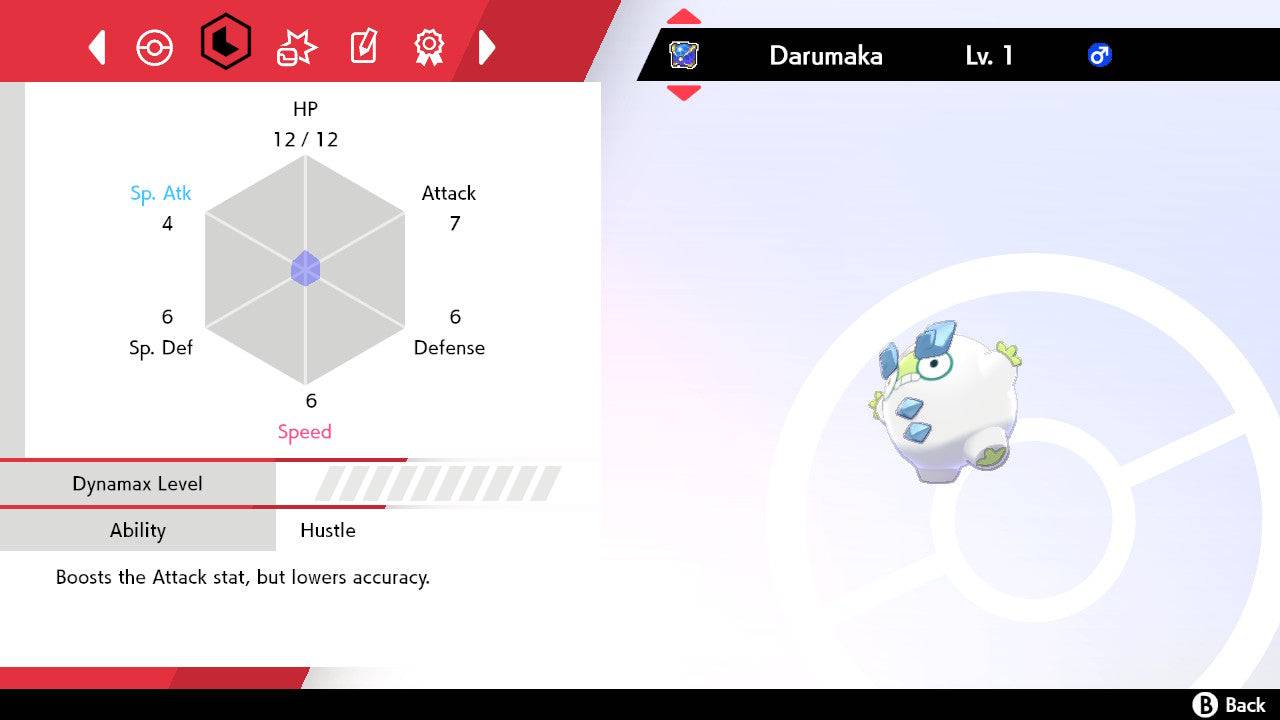 Pokemon Sword and Shield Shiny Galarian Darumaka 6IV-EV Trained - Pokemon4Ever