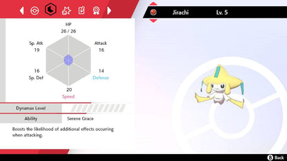 Pokemon Sword and Shield Jirachi 6IV-EV Trained - Pokemon4Ever