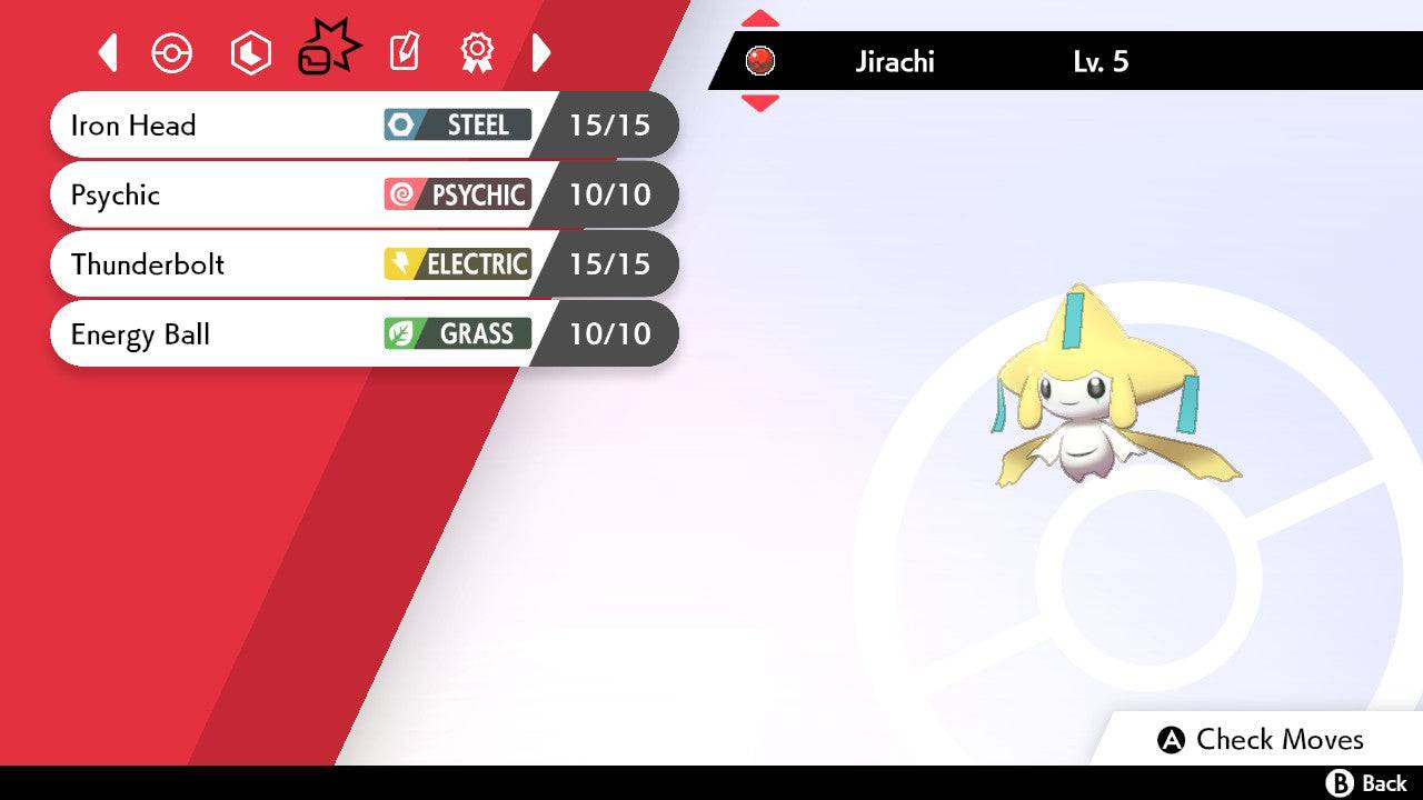 Pokemon Sword and Shield Jirachi 6IV-EV Trained - Pokemon4Ever