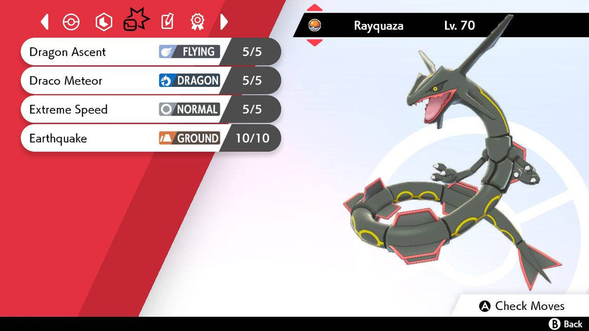 Pokemon Sword and Shield Shiny Rayquaza 6IV-EV Trained – Pokemon4Ever