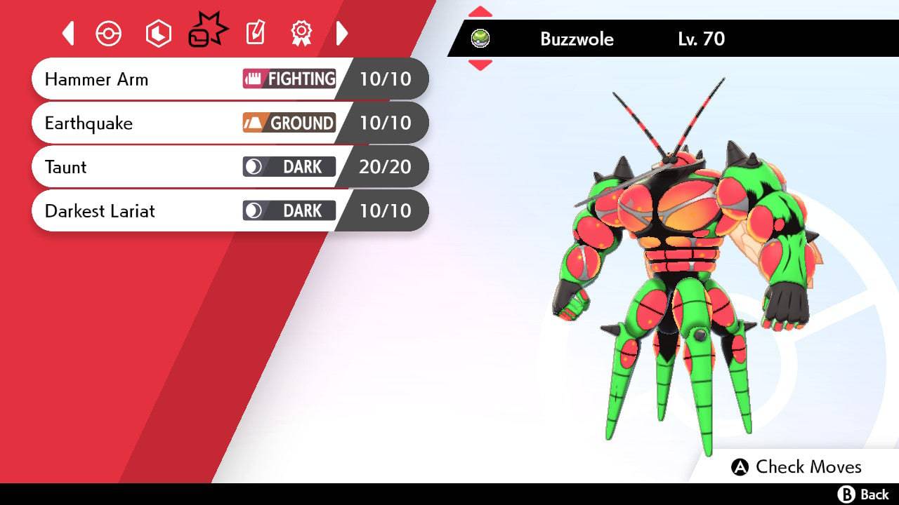 Pokemon Sword and Shield Shiny Buzzwole 6IV-EV Trained - Pokemon4Ever