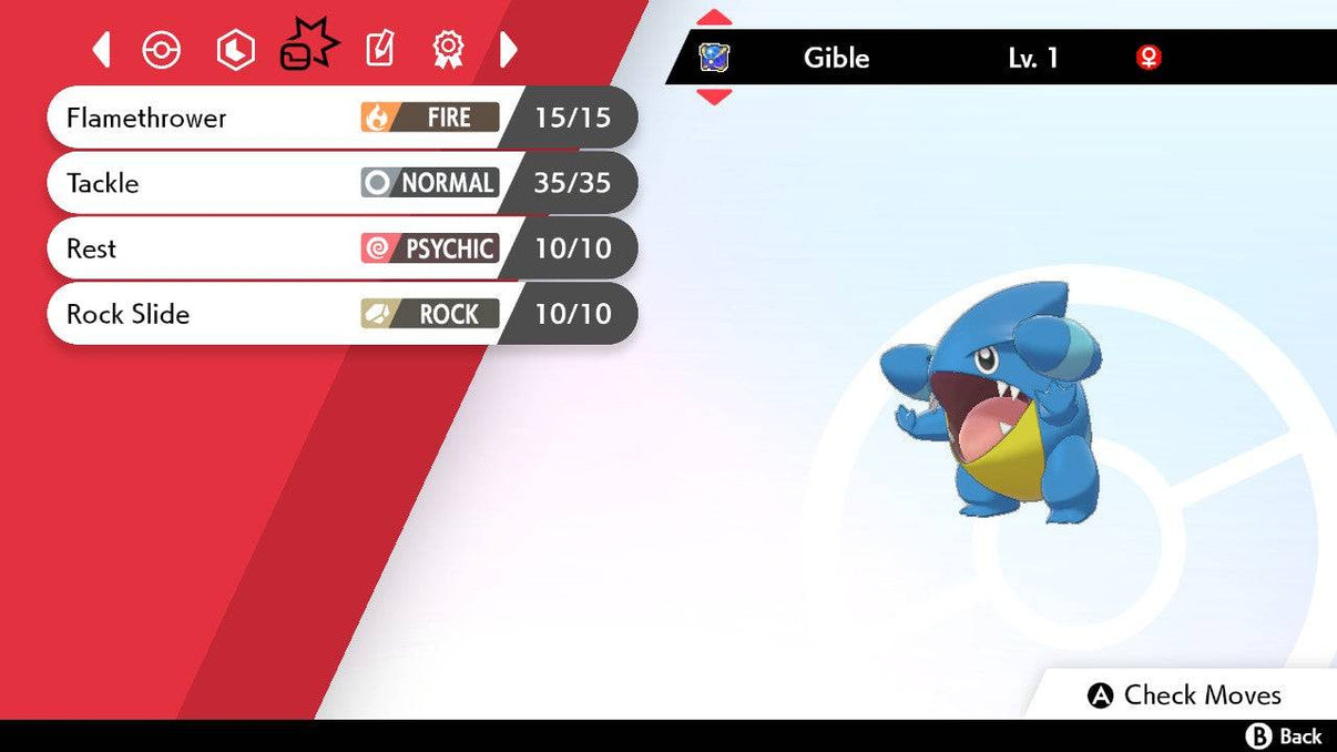 Pokemon Sword and Shield Shiny Level 1 Gible 6IVEV Trained Pokemon4Ever