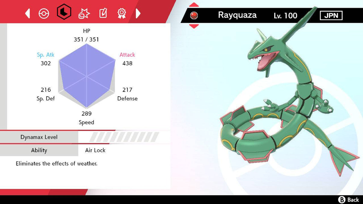 Pokemon Sword and Shield V-create Rayquaza 6IV-EV Trained | Pokemon4Ever