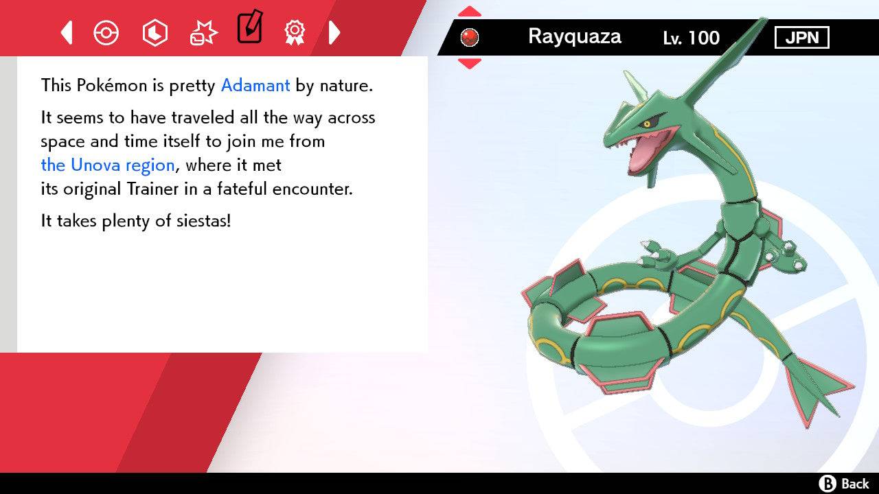 Pokemon Sword and Shield V-create Rayquaza 6IV-EV Trained - Pokemon4Ever