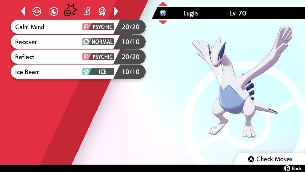 Pokemon Sword and Shield Lugia 6IV-EV Competitively Trained – Pokemon4Ever