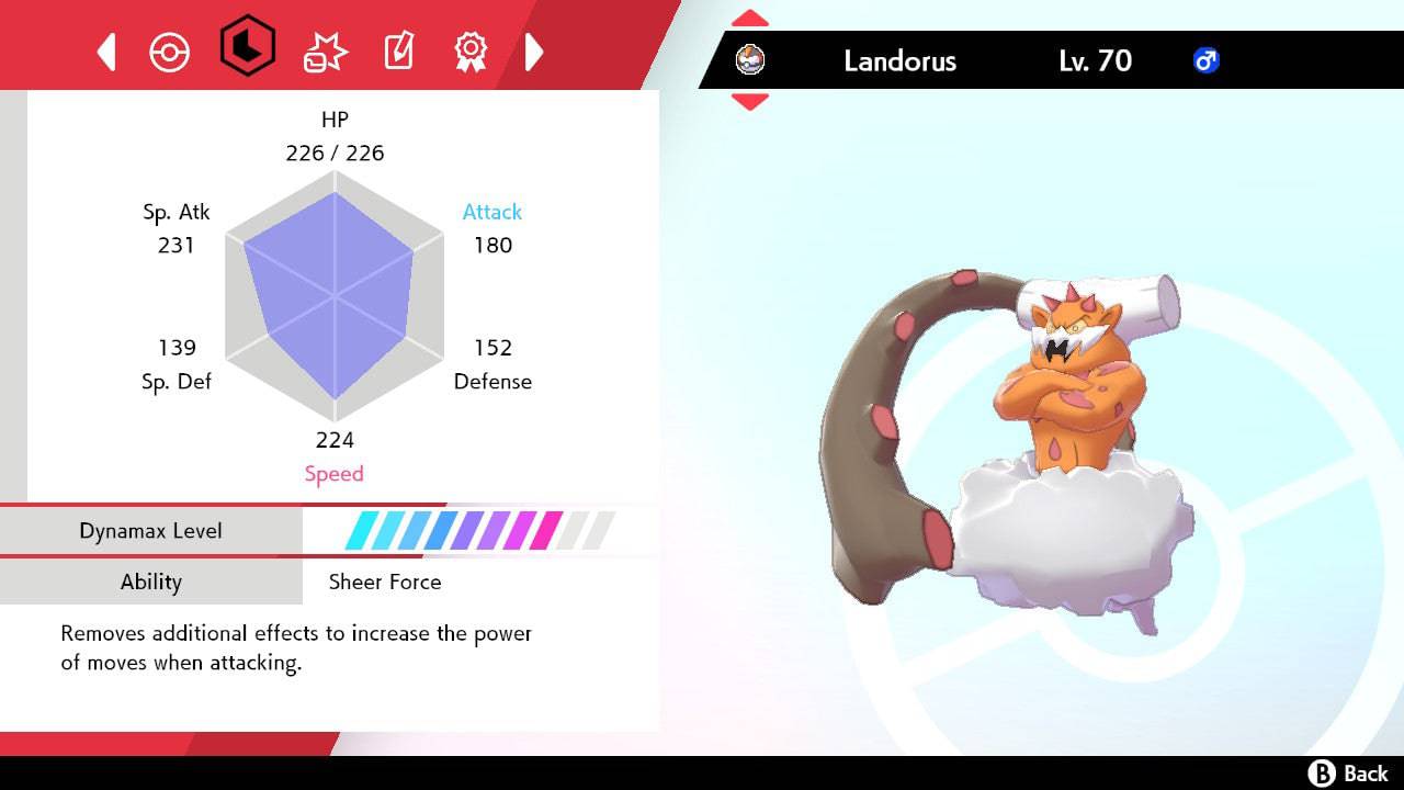 Pokemon Sword and Shield Landorus 6IV-EV Trained - Pokemon4Ever