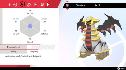 Pokemon Sword and Shield Giratina 6IV-EV Trained - Pokemon4Ever