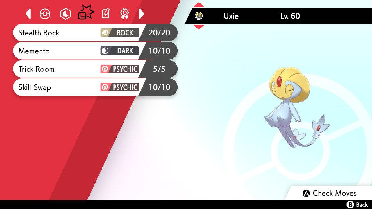 Pokemon Sword and Shield Uxie 6IV-EV Trained - Pokemon4Ever
