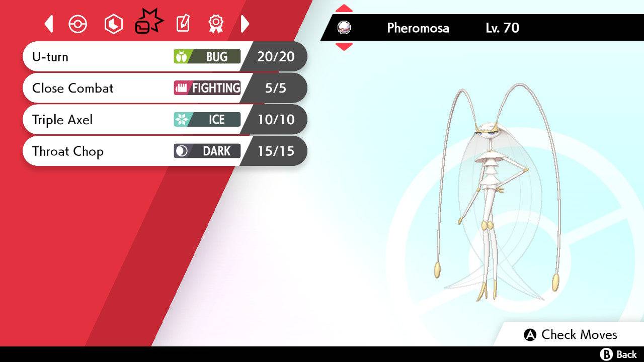 Pokemon Sword and Shield Pheromosa 6IV-EV Trained - Pokemon4Ever