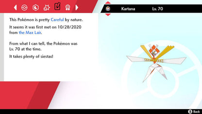 Pokemon Sword and Shield Kartana 6IV-EV Trained - Pokemon4Ever