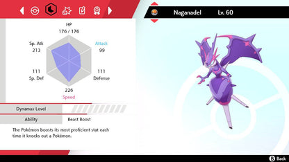 Pokemon Sword and Shield Naganadel 6IV-EV Trained - Pokemon4Ever