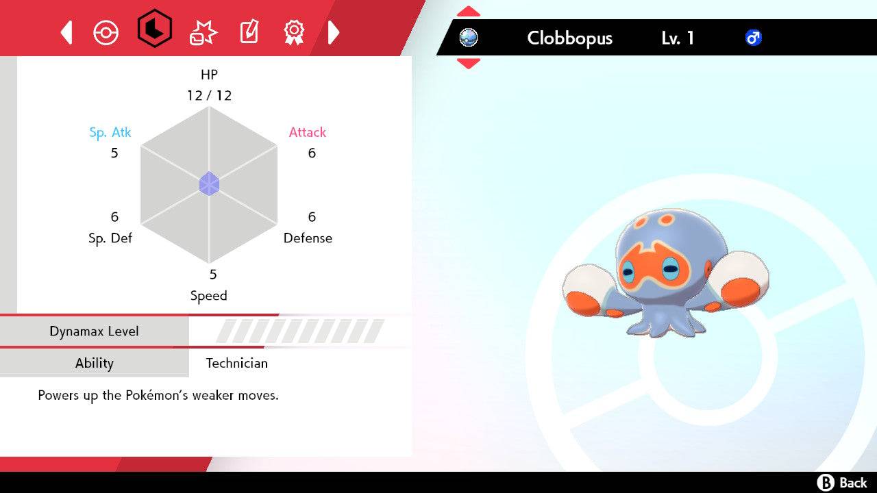 Pokemon Sword and Shield Shiny Clobbopus 6IV-EV Trained - Pokemon4Ever