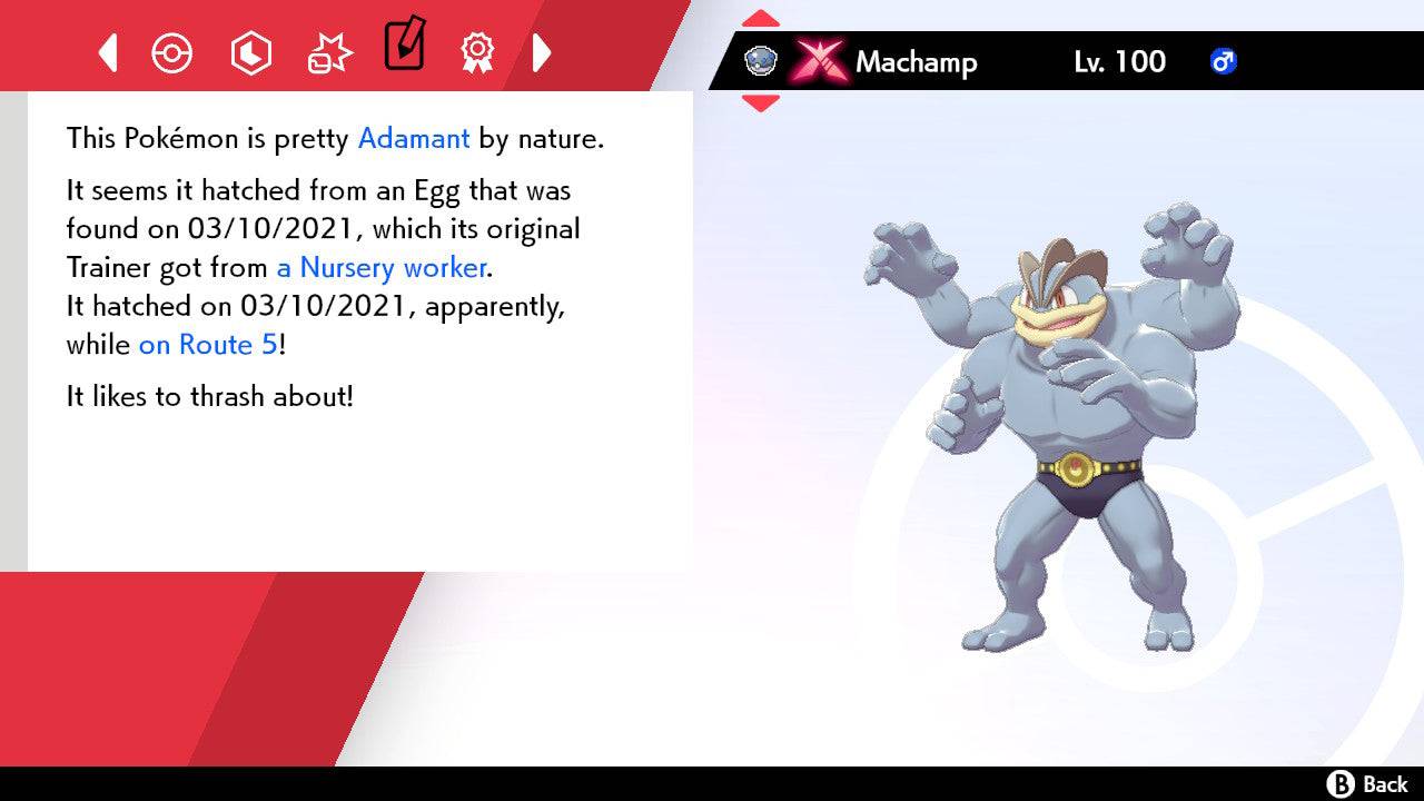 Pokemon Sword and Shield Gigantamax Machamp 6IV-EV Trained - Pokemon4Ever