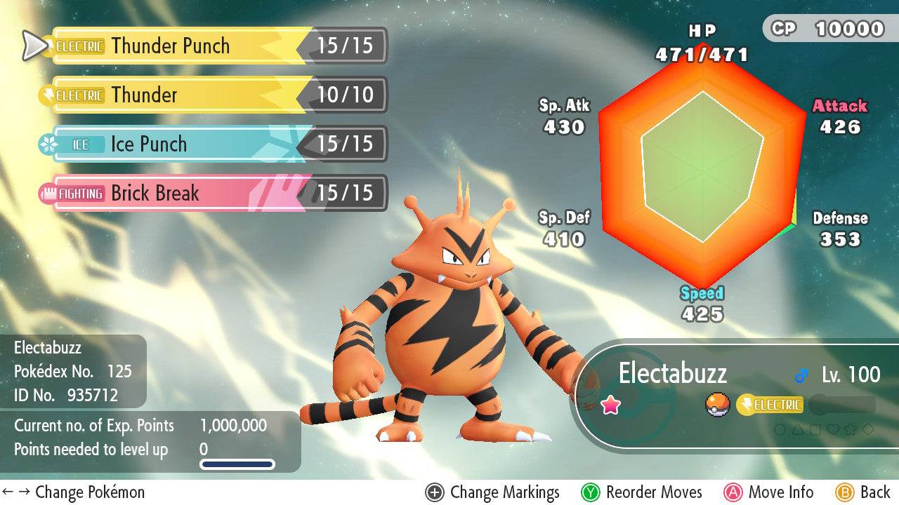 Pokemon Let's Go Shiny Electabuzz 6IV-AV Trained - Pokemon4Ever