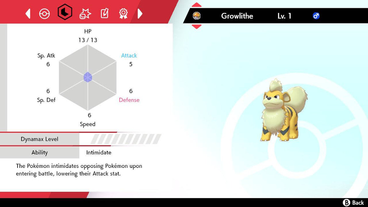 Pokemon Sword and Shield Shiny Growlithe 6IVEV Trained Pokemon4Ever