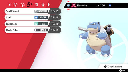 Pokemon Sword and Shield Gigantamax Blastoise 6IV-EV Trained - Pokemon4Ever