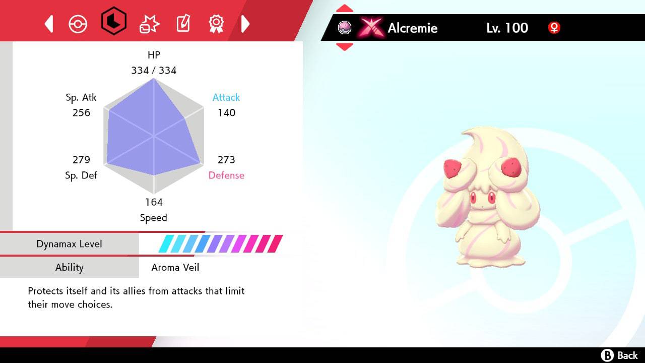 Pokemon Sword and Shield Gigantamax Alcremie 6IV-EV Trained - Pokemon4Ever