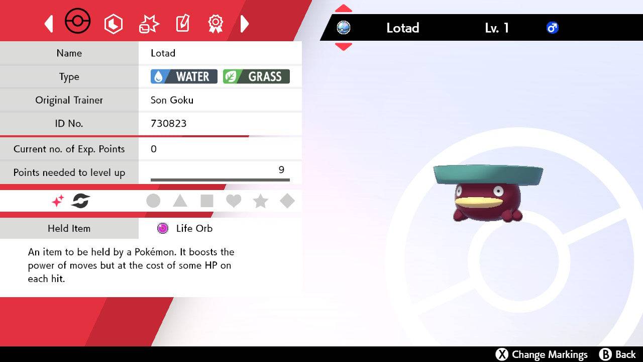 Pokemon Sword and Shield Shiny Lotad 6IV-EV Trained Pokemon4Ever Pokemon Sword and Shield Shiny Lotad 6IV-EV Trained Pokemon4Ever