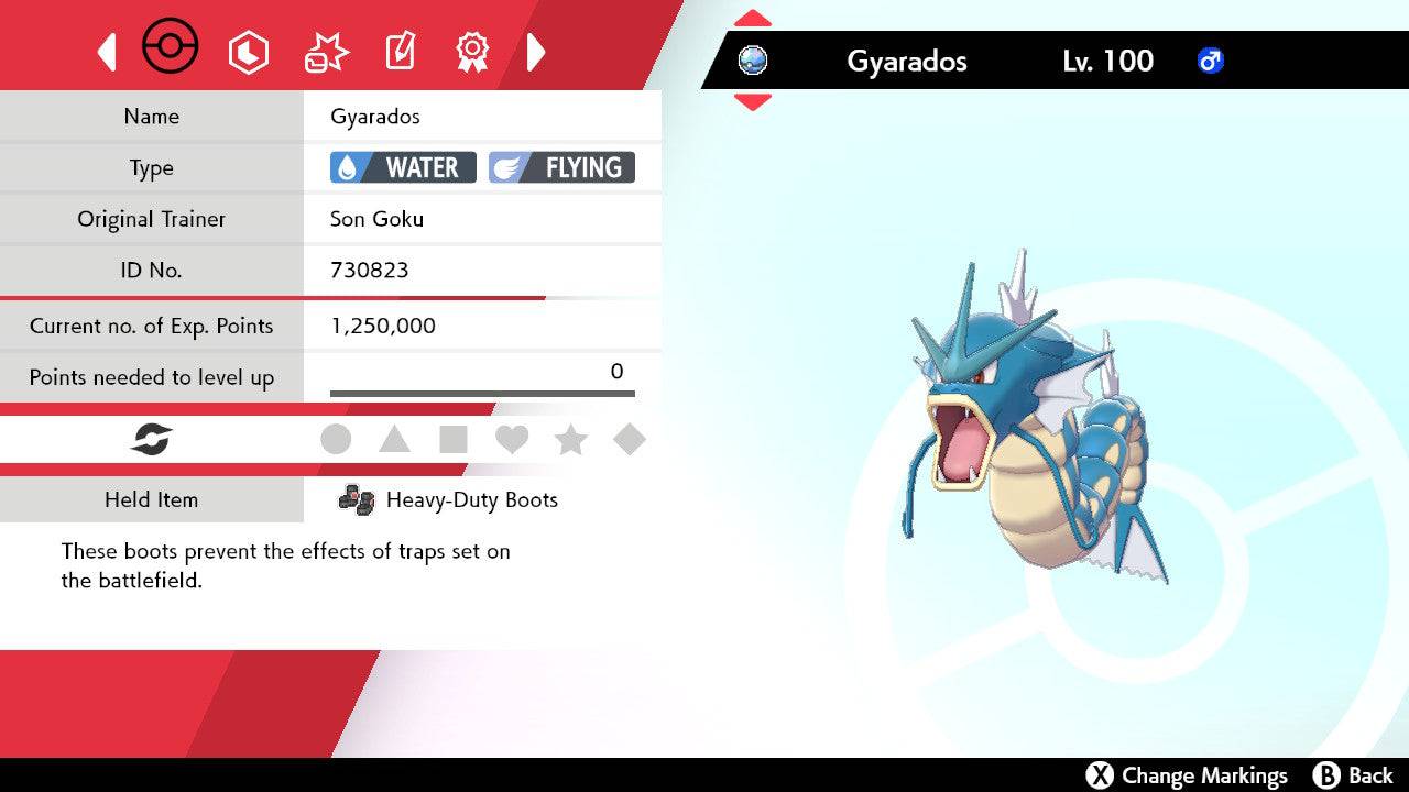 Pokemon Sword and Shield Gyarados 6IV-EV Trained - Pokemon4Ever