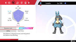 Pokemon Sword and Shield Lucario 6IV-EV Competitively Trained ...