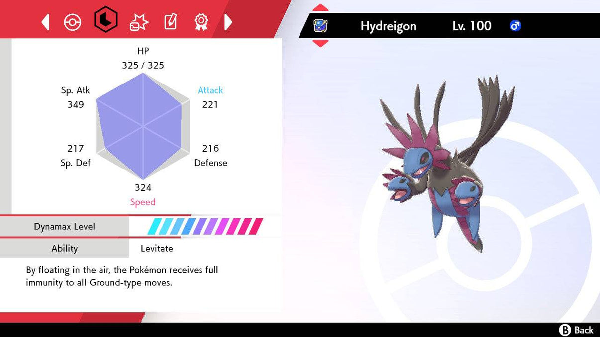 Pokemon Sword And Shield Hydreigon 6iv Ev Competitively Trained