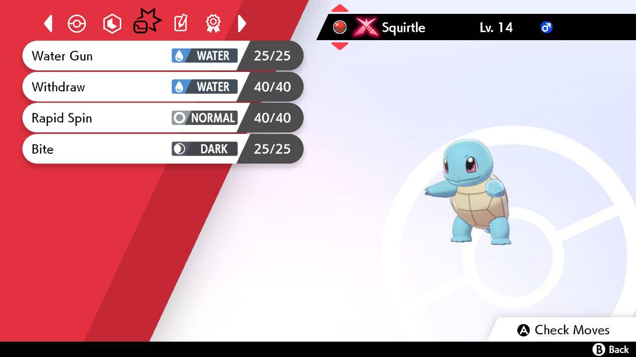 Pokemon Sword and Shield Gigantamax Factor Squirtle 6IV-EV Trained - Pokemon4Ever