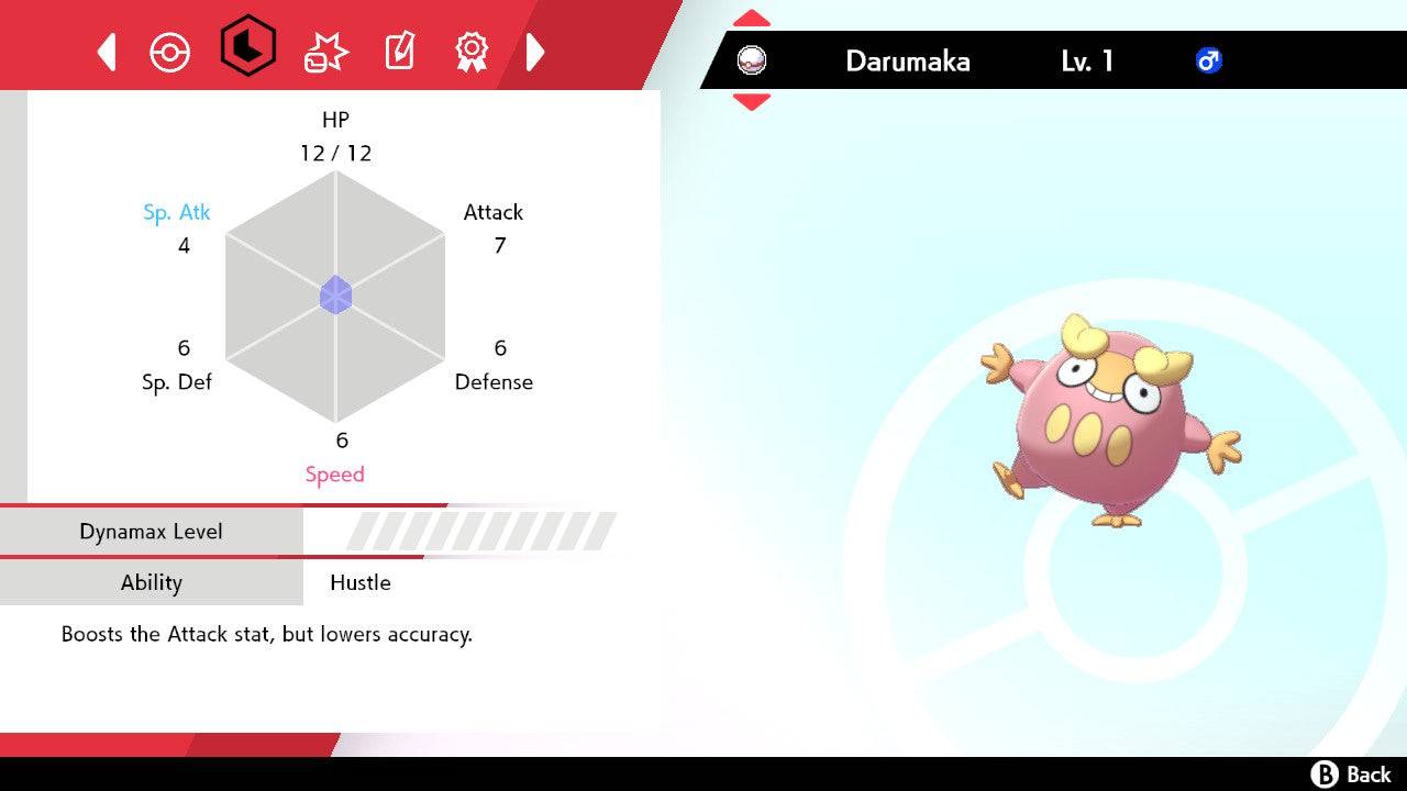 Pokemon Sword and Shield Shiny Darumaka 6IV-EV Trained - Pokemon4Ever