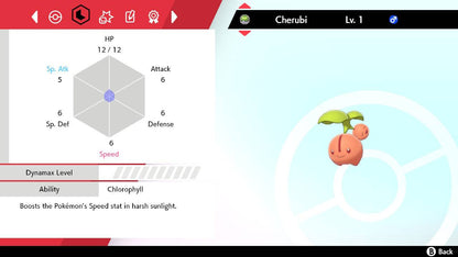 Pokemon Sword and Shield Shiny Cherubi 6IV-EV Trained - Pokemon4Ever