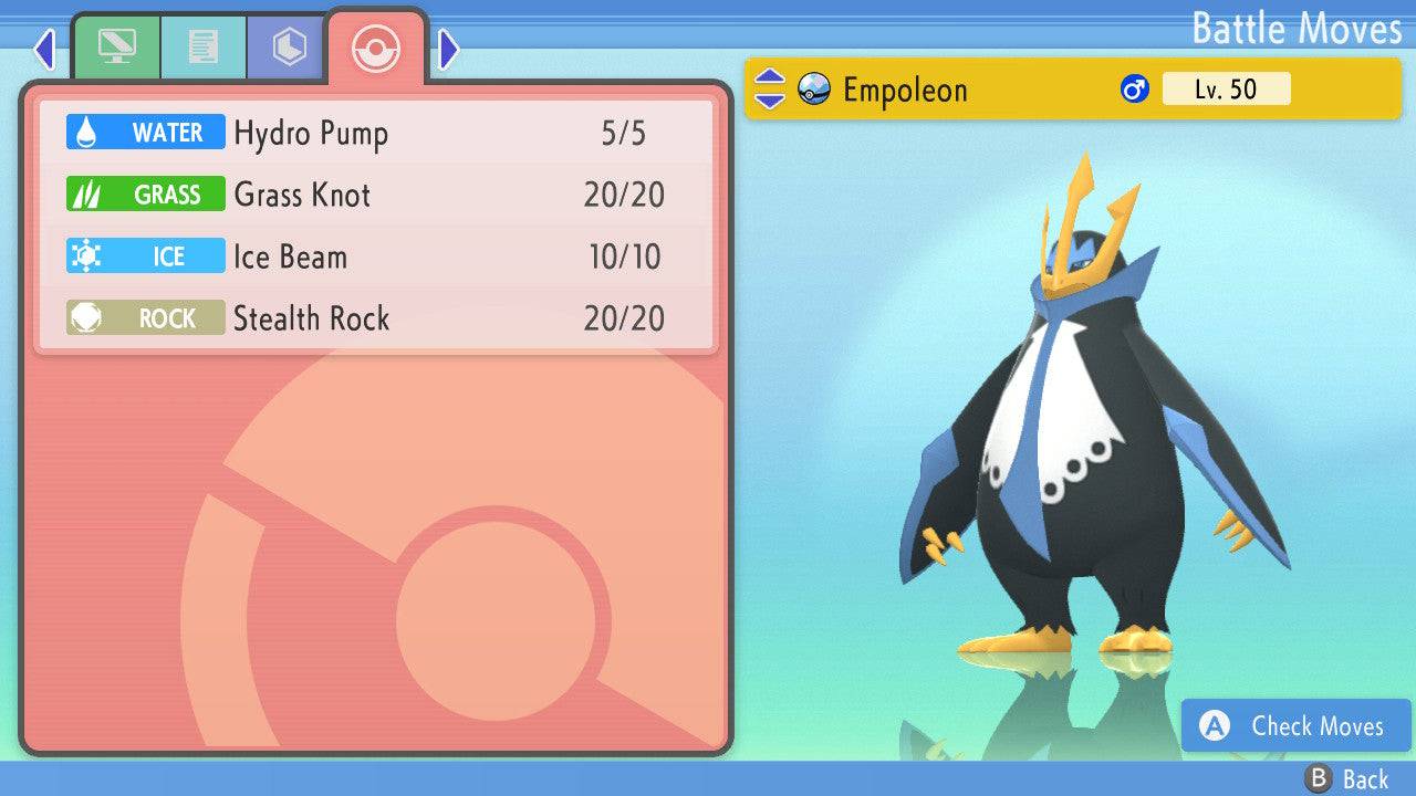 Pokemon Brilliant Diamond and Shining Pearl Empoleon 6IV-EV Trained - Pokemon4Ever