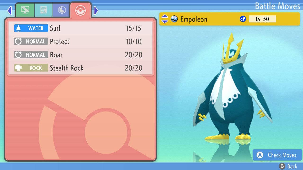 Pokemon Brilliant Diamond and Shining Pearl Empoleon 6IV-EV Trained - Pokemon4Ever