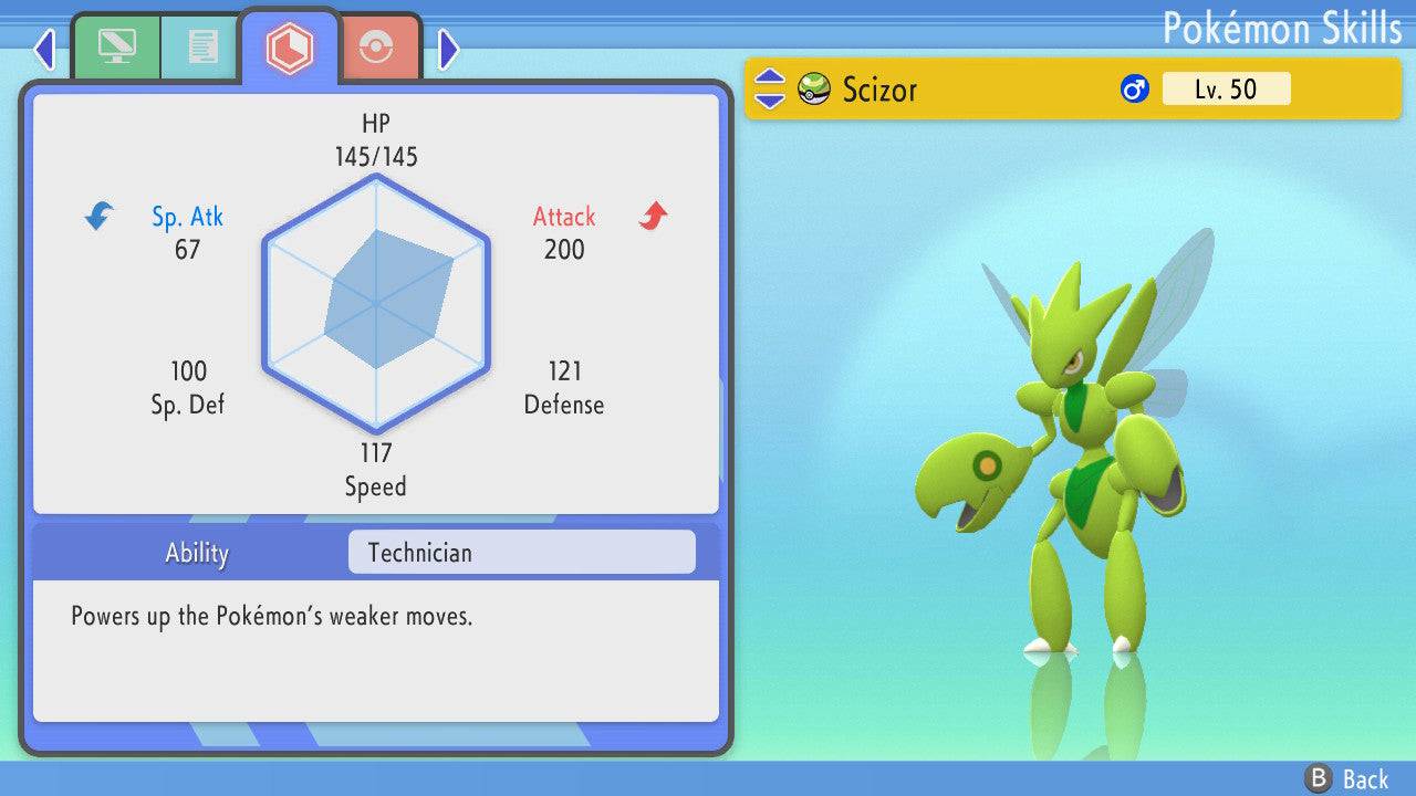 Pokemon Brilliant Diamond and Shining Pearl Scizor 6IV-EV Trained –  Pokemon4Ever