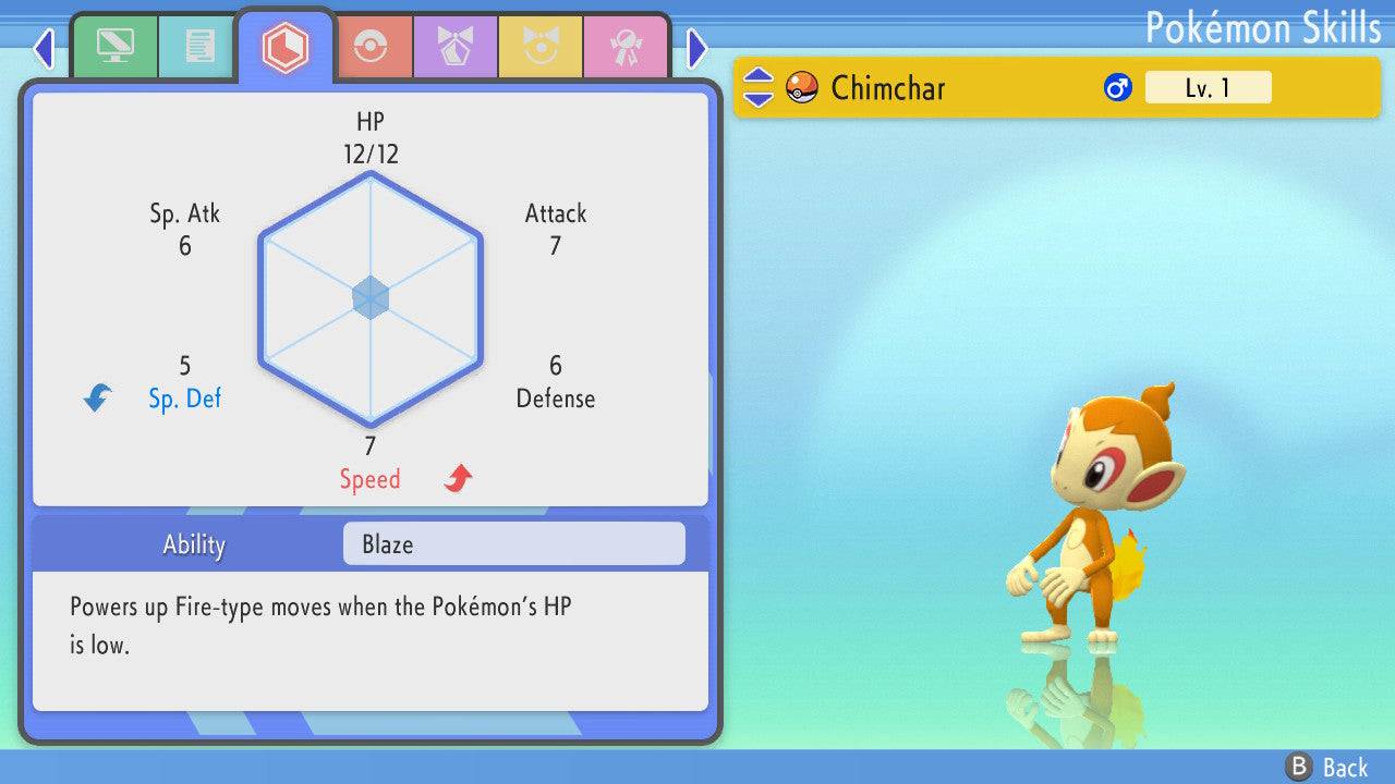 Pokemon Brilliant Diamond and Shining Pearl Chimchar 6IV-EV Trained - Pokemon4Ever