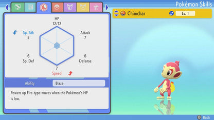 Pokemon Brilliant Diamond and Shining Pearl Chimchar 6IV-EV Trained - Pokemon4Ever