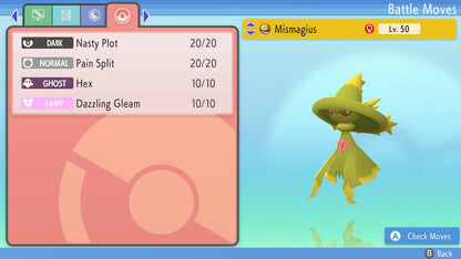 Pokemon Brilliant Diamond and Shining Pearl Mismagius 6IV-EV Trained - Pokemon4Ever