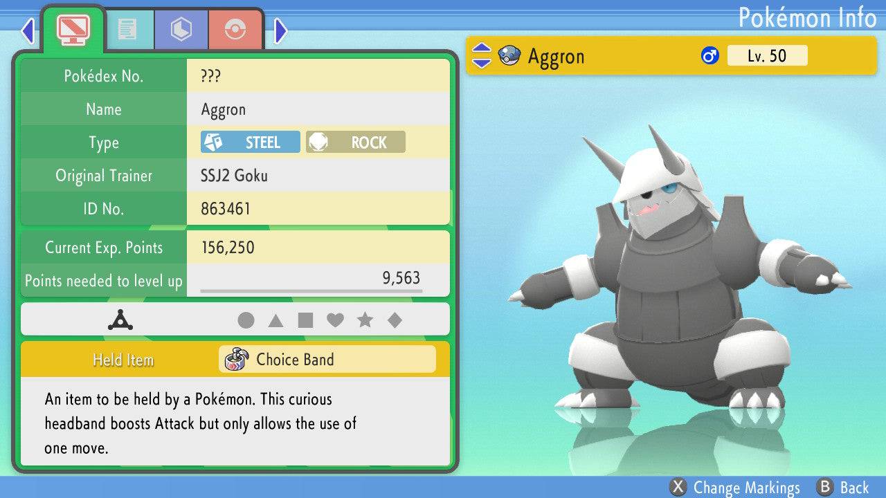 Pokemon Brilliant Diamond and Shining Pearl Aggron 6IV-EV Trained - Pokemon4Ever