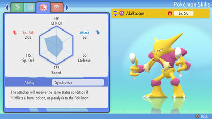 Pokemon Brilliant Diamond and Shining Pearl Alakazam 6IV-EV Trained - Pokemon4Ever
