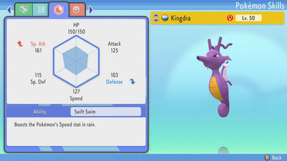Pokemon Brilliant Diamond and Shining Pearl Kingdra 6IV-EV Trained - Pokemon4Ever