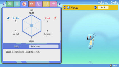 Pokemon Brilliant Diamond and Shining Pearl Horsea 6IV-EV Trained - Pokemon4Ever