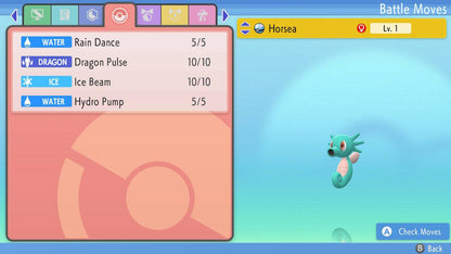 Pokemon Brilliant Diamond and Shining Pearl Horsea 6IV-EV Trained - Pokemon4Ever