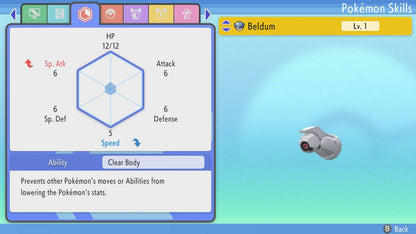 Pokemon Brilliant Diamond and Shining Pearl Beldum 6IV-EV Trained - Pokemon4Ever
