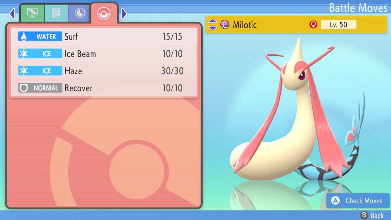 Pokemon Brilliant Diamond and Shining Pearl Milotic 6IV-EV Trained - Pokemon4Ever