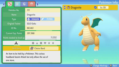 Pokemon Brilliant Diamond and Shining Pearl Dragonite 6IV-EV Trained - Pokemon4Ever