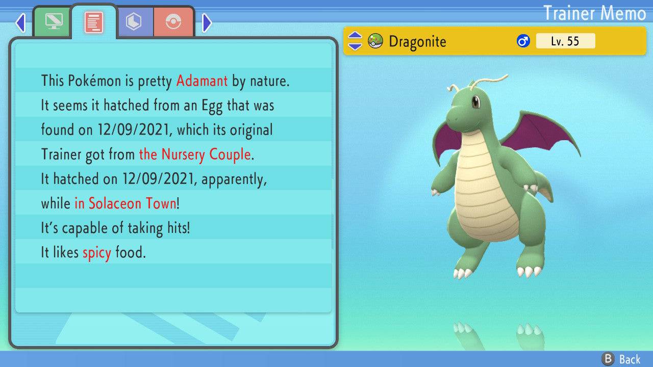 Pokemon Brilliant Diamond and Shining Pearl Dragonite 6IV-EV Trained - Pokemon4Ever