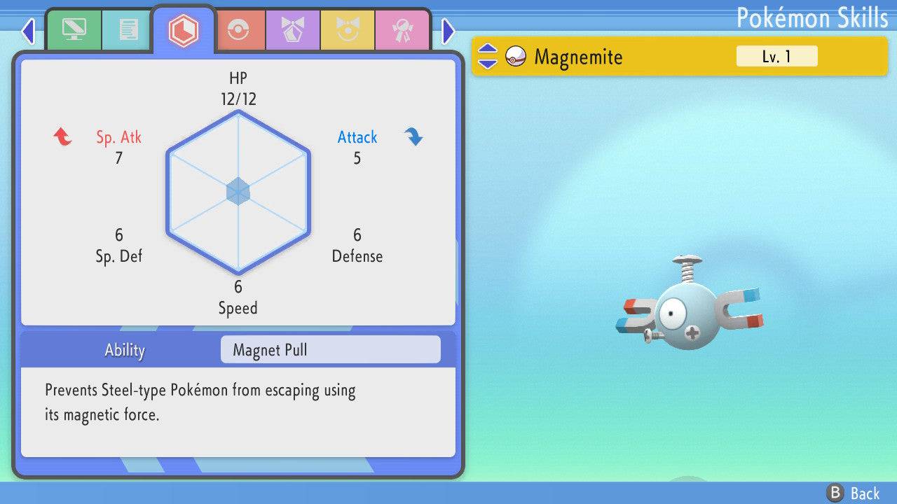 Pokemon Brilliant Diamond and Shining Pearl Magnemite 6IV-EV Trained - Pokemon4Ever