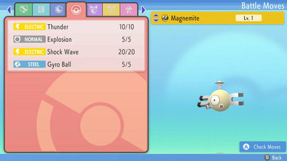 Pokemon Brilliant Diamond and Shining Pearl Magnemite 6IV-EV Trained - Pokemon4Ever