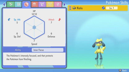Pokemon Brilliant Diamond and Shining Pearl Riolu 6IV-EV Trained - Pokemon4Ever