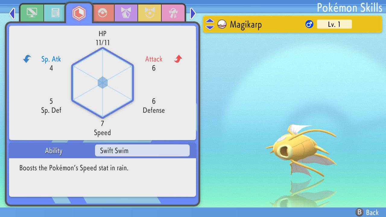 Pokemon Brilliant Diamond and Shining Pearl Magikarp 6IV-EV Trained - Pokemon4Ever