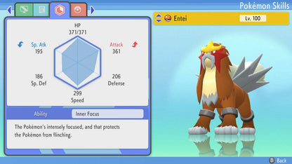 Pokemon Brilliant Diamond and Shining Pearl Entei 6IV-EV Trained - Pokemon4Ever